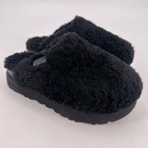 UGG Fuzz Sugar Slide Slippers Black Size 6